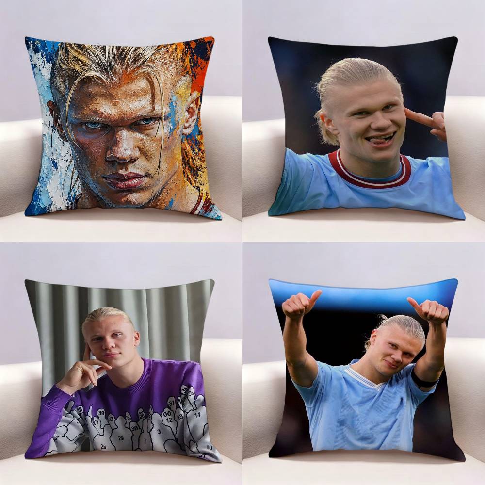 Recliner Sofa Cover - Voetballer E-Erling H-Haaland Dubbelzijdig bedrukt kussensloop