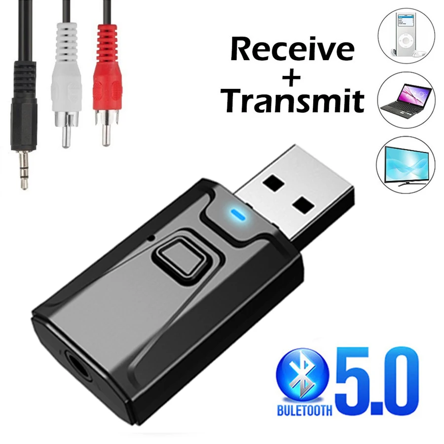 Home Cinema Receiver - USB Bluetooth 5.0 Zender Ontvanger Microfoon