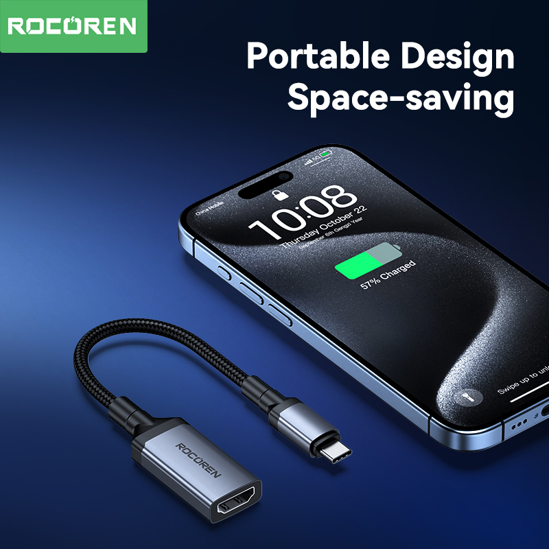 Hdmi Arc Cable - Rocoren Type-C naar HDMI-compatibele man-vrouw adapter