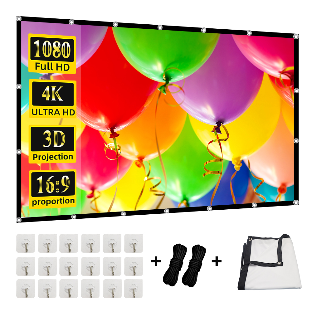 Home Cinema Blanc - MIXITO projectiegordijn 16: 9 verhouding hoge
