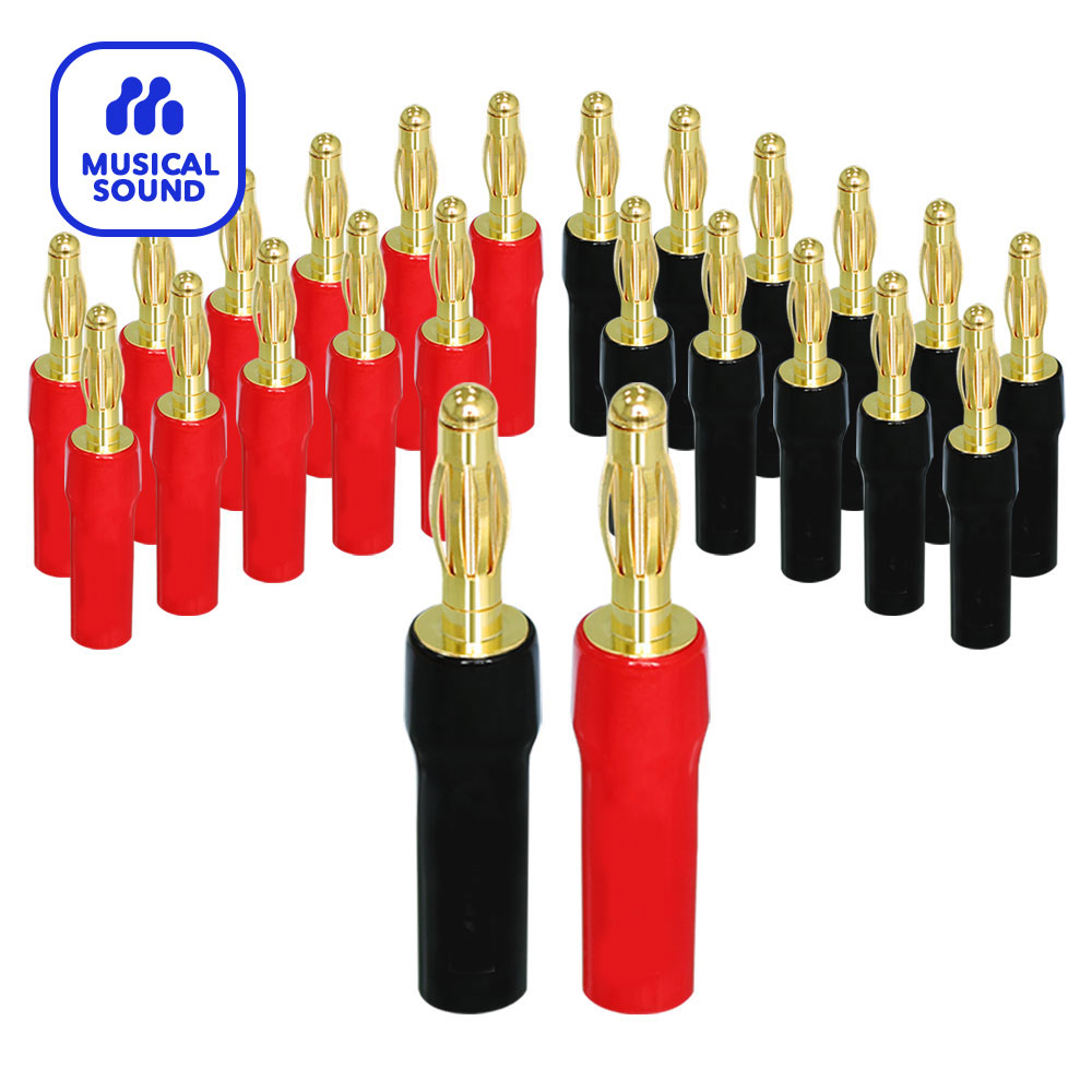 Audio Home Cinema - Bananenstekkers Audio Jack Connector 12 Paar/24