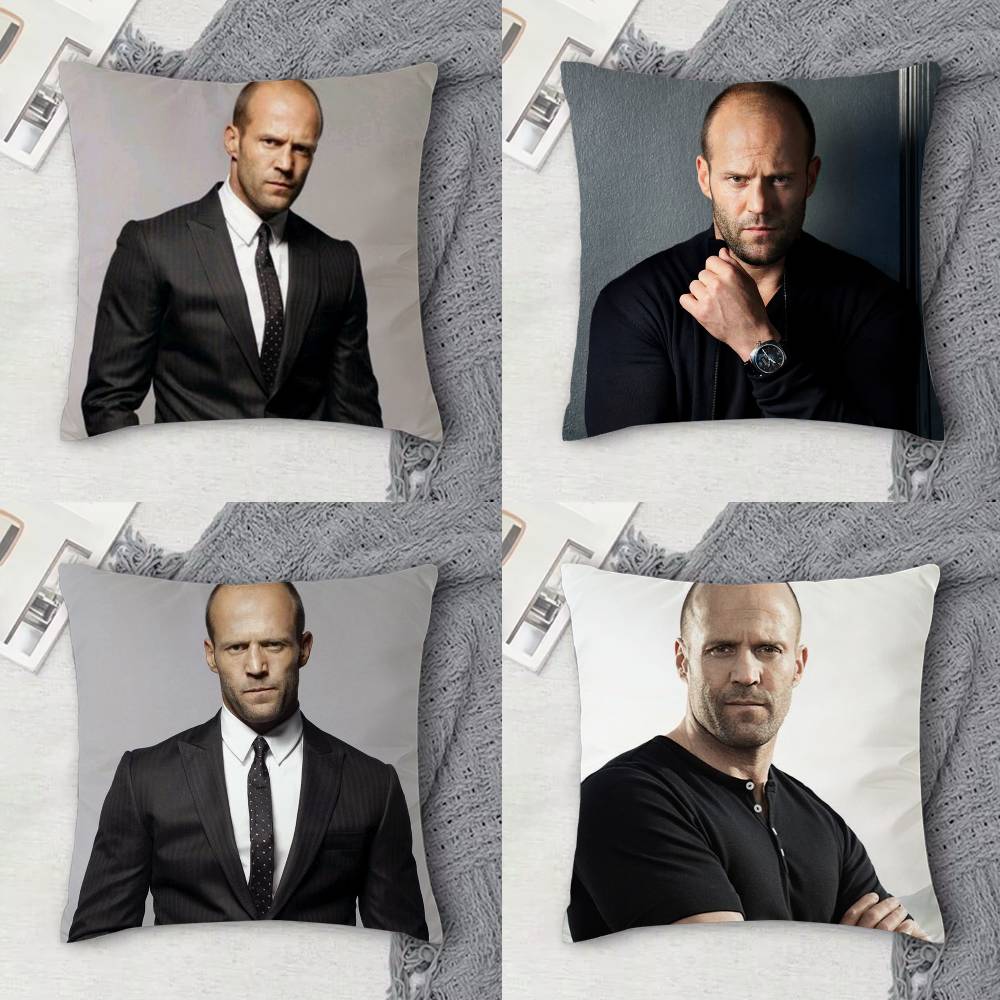 Recliner Sofa Cover - J-Jason Statham Dubbelzijdig bedrukte vierkante decoratieve