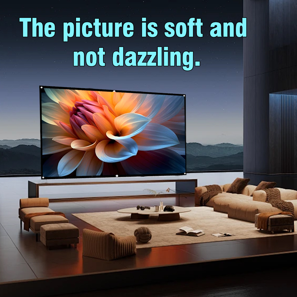 Home Cinema Blanc - XIAOHUI 60-180 inch projector wit scherm