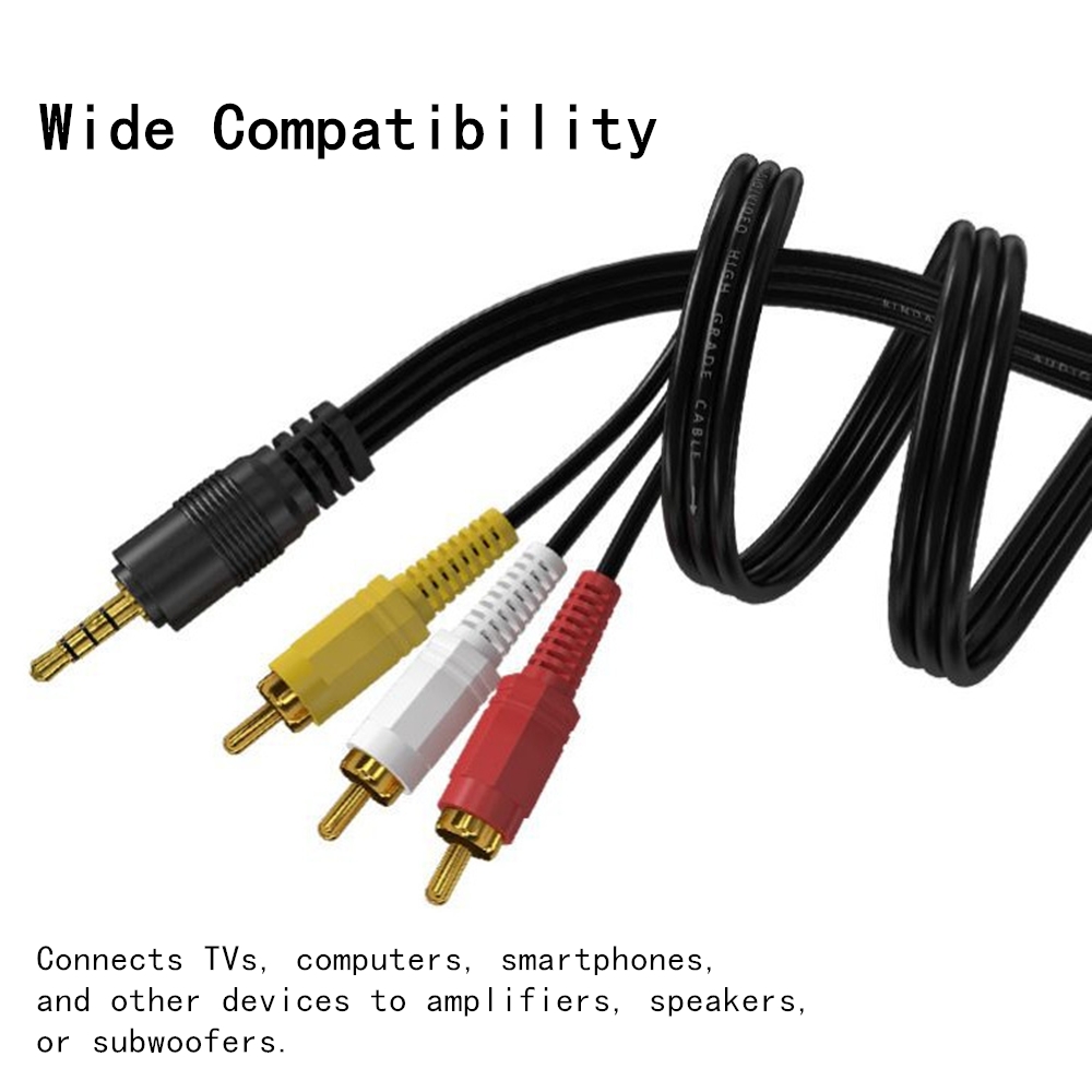 Home Cinema Solution - 3,5 mm naar 3 RCA Audio