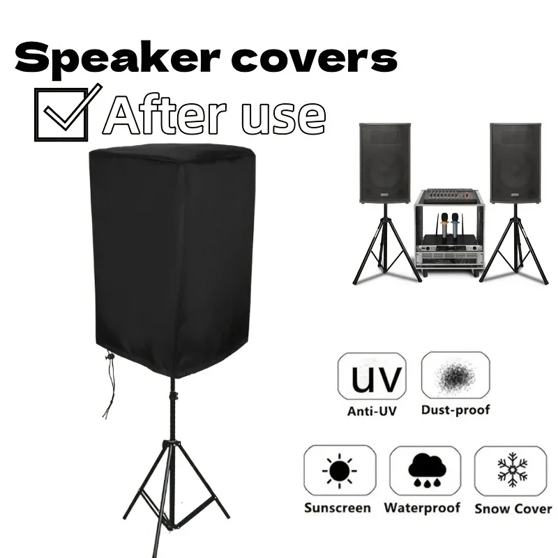Audio Home Cinema - 210D Oxford waterdichte stofdichte luidsprekerbeschermer zwart