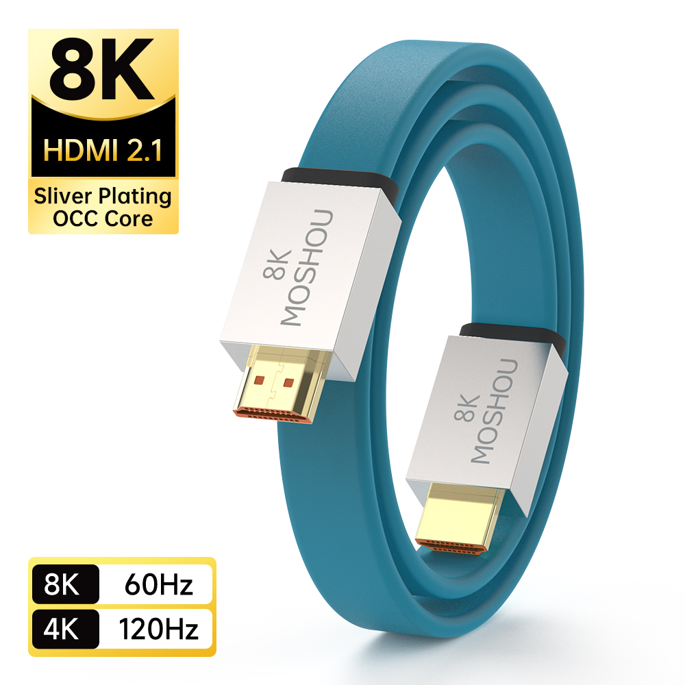Hdmi Arc Cable - MOSHOU HDMI 2.1 Kabel 48Gbps 8K@60Hz