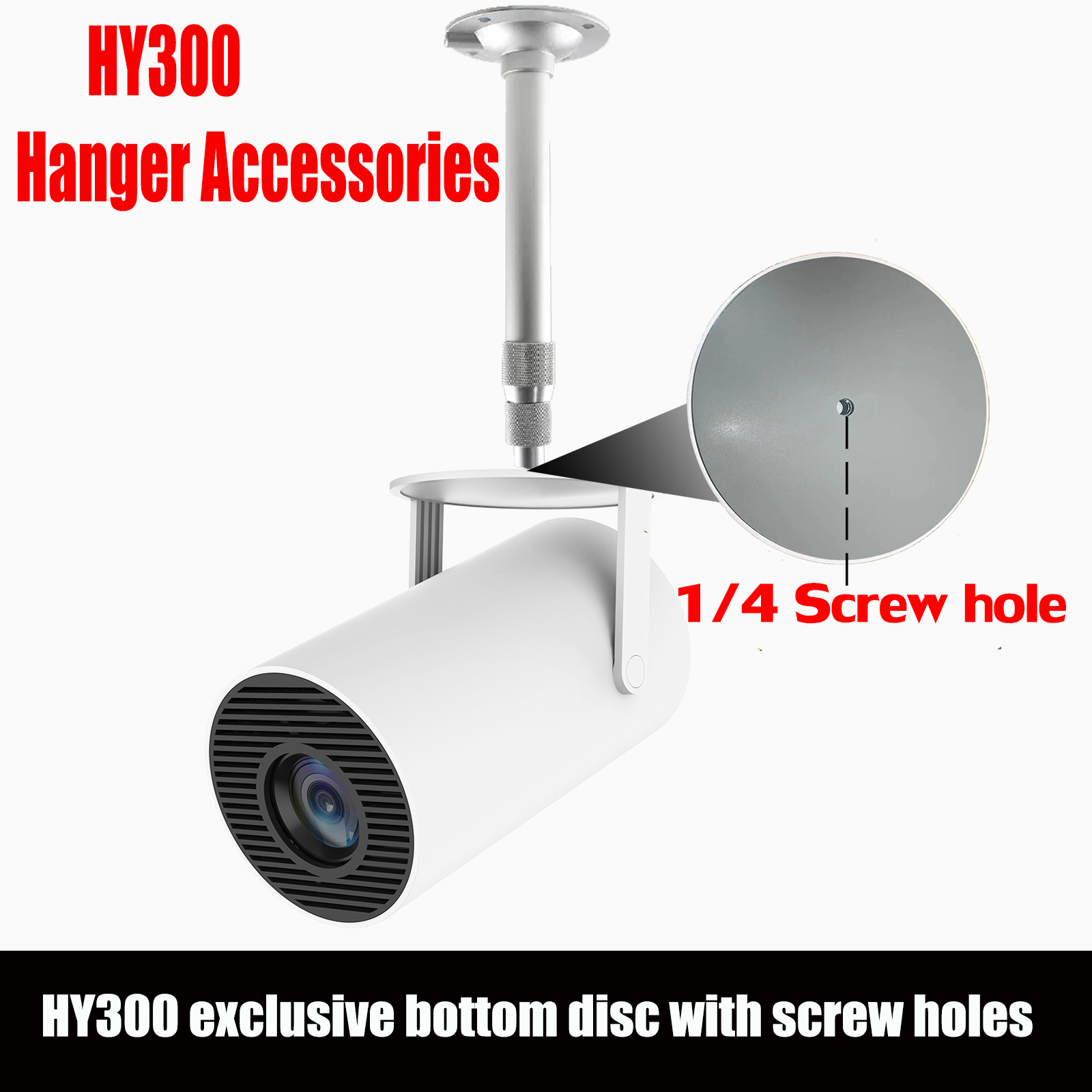 Home Cinema Screen - HY300 Projectoraccessoires Plafond- en wandstandaard voor
