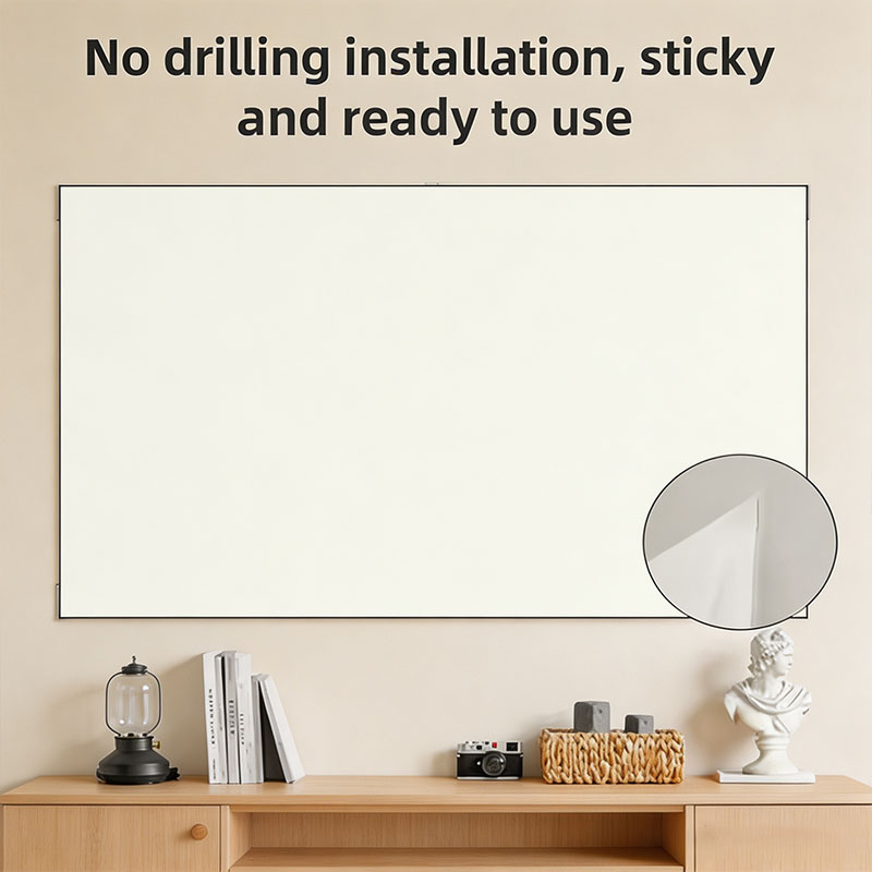 Home Cinema Blanc - Yovanxer Wit Raster ALR Projector Scherm,