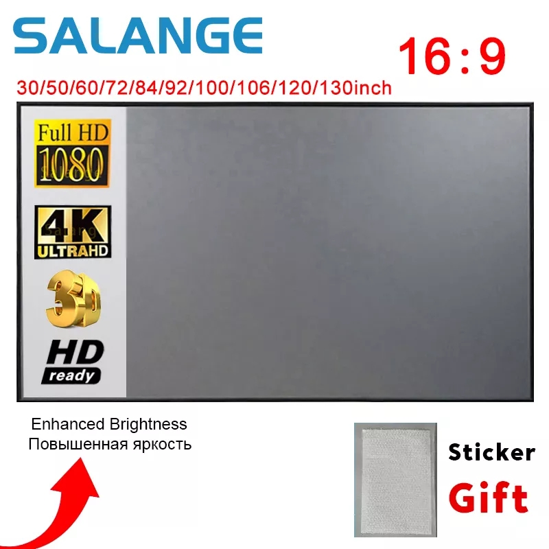 Home Cinema Blanc - Salange projectorscherm, 60 100 120 inch