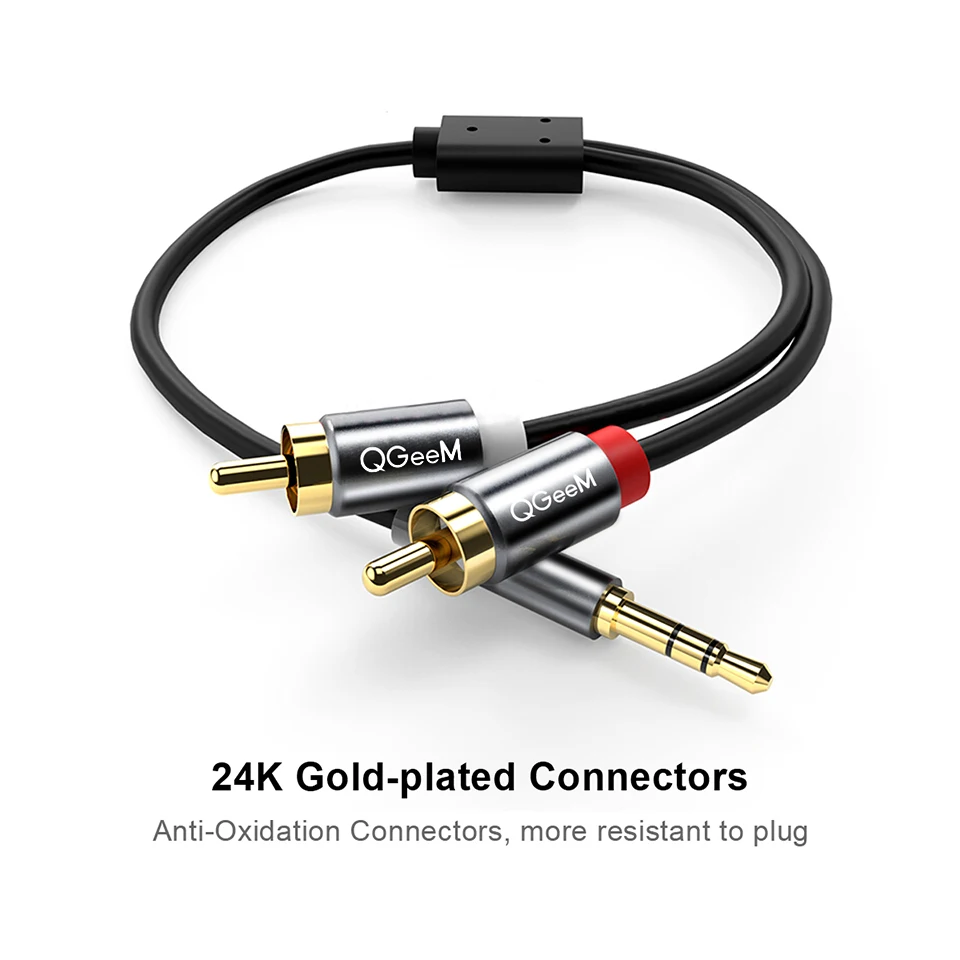 QGeeM RCA-kabel 2RCA naar 3.5  - Home Cinema Solution recensie en prijs