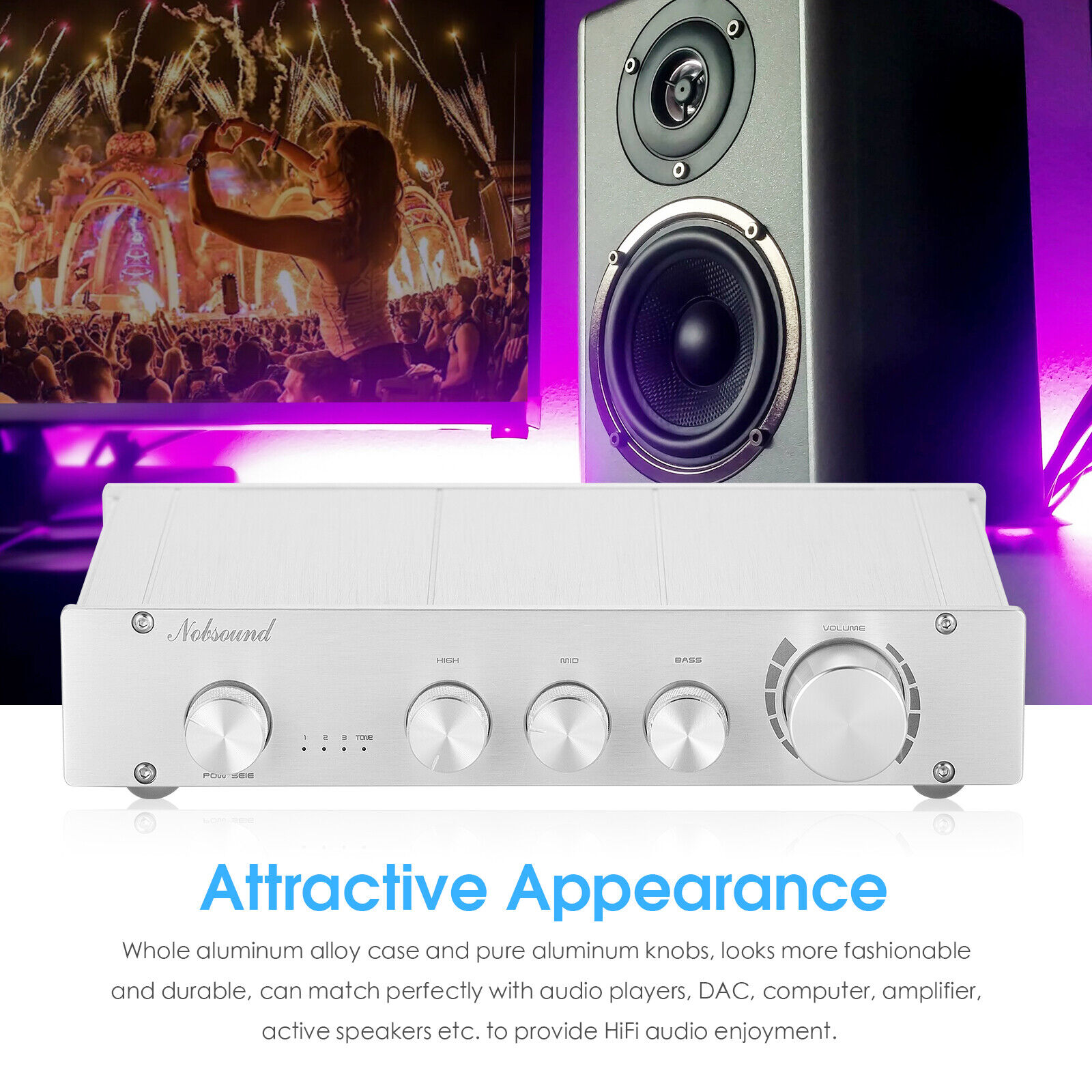 Nobsound HiFi 3-weg klasse A d - Home Cinema Receiver recensie en prijs