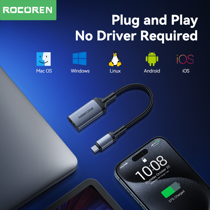 Rocoren Type-C naar HDMI-compa - Hdmi Arc Cable recensie en prijs