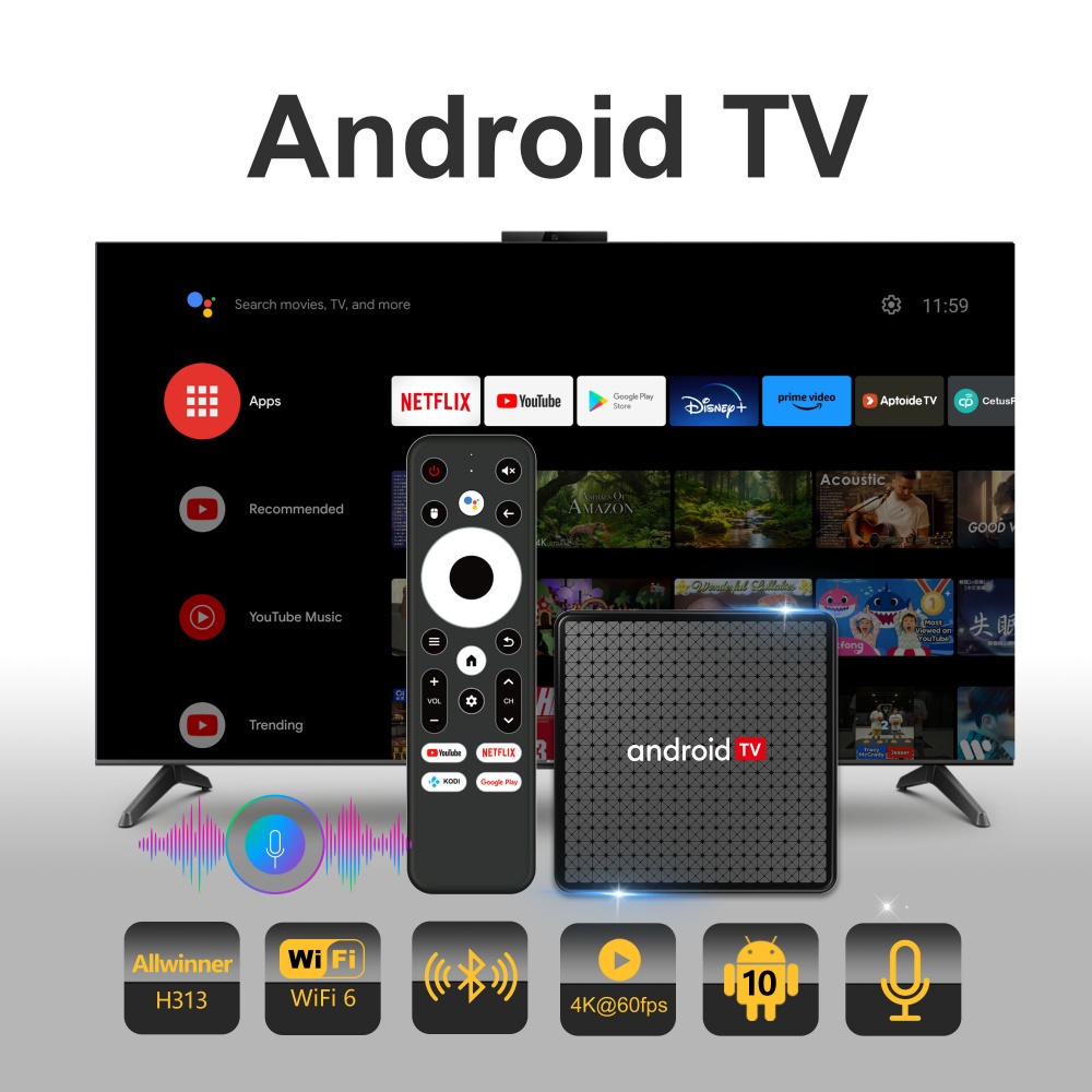 Wudung X5 TV Box AndroidTV All - Netflix Home Cinema recensie en prijs