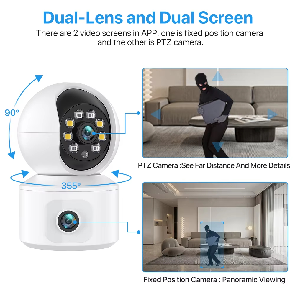 6MP iCsee WiFi IP-camera met d - Home Cinema Screen recensie en prijs