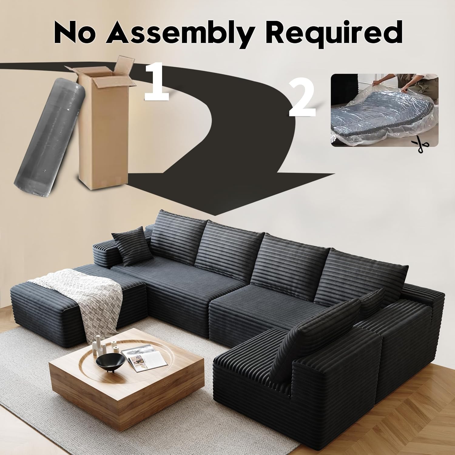 Sectionele bank in wolkstijl,  - Recliner Sofa Cover recensie en prijs