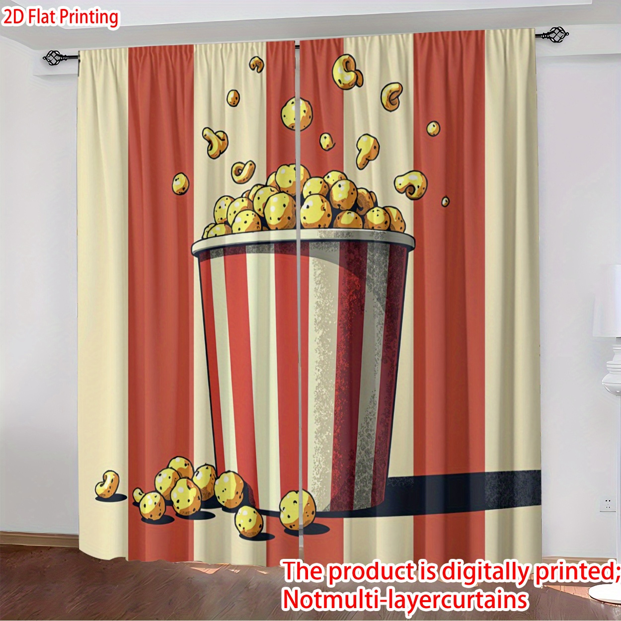 3D Popcorn Emmer Gordijn, Retr - Home Cinema Kids recensie en prijs