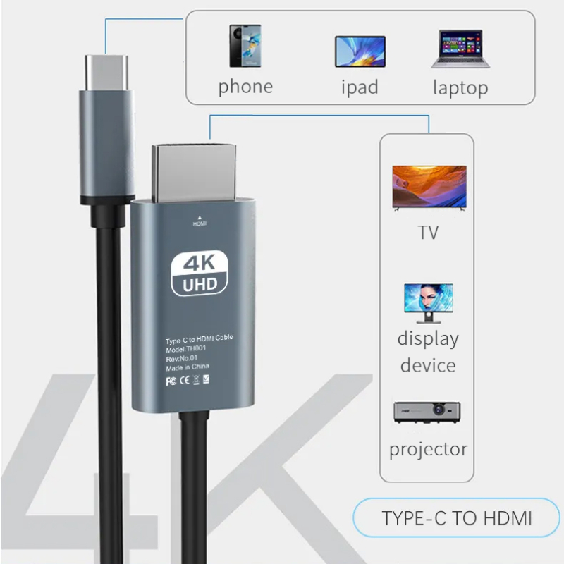 4K USB C naar HDMI-kabel Type- - Hdmi Arc Cable recensie en prijs
