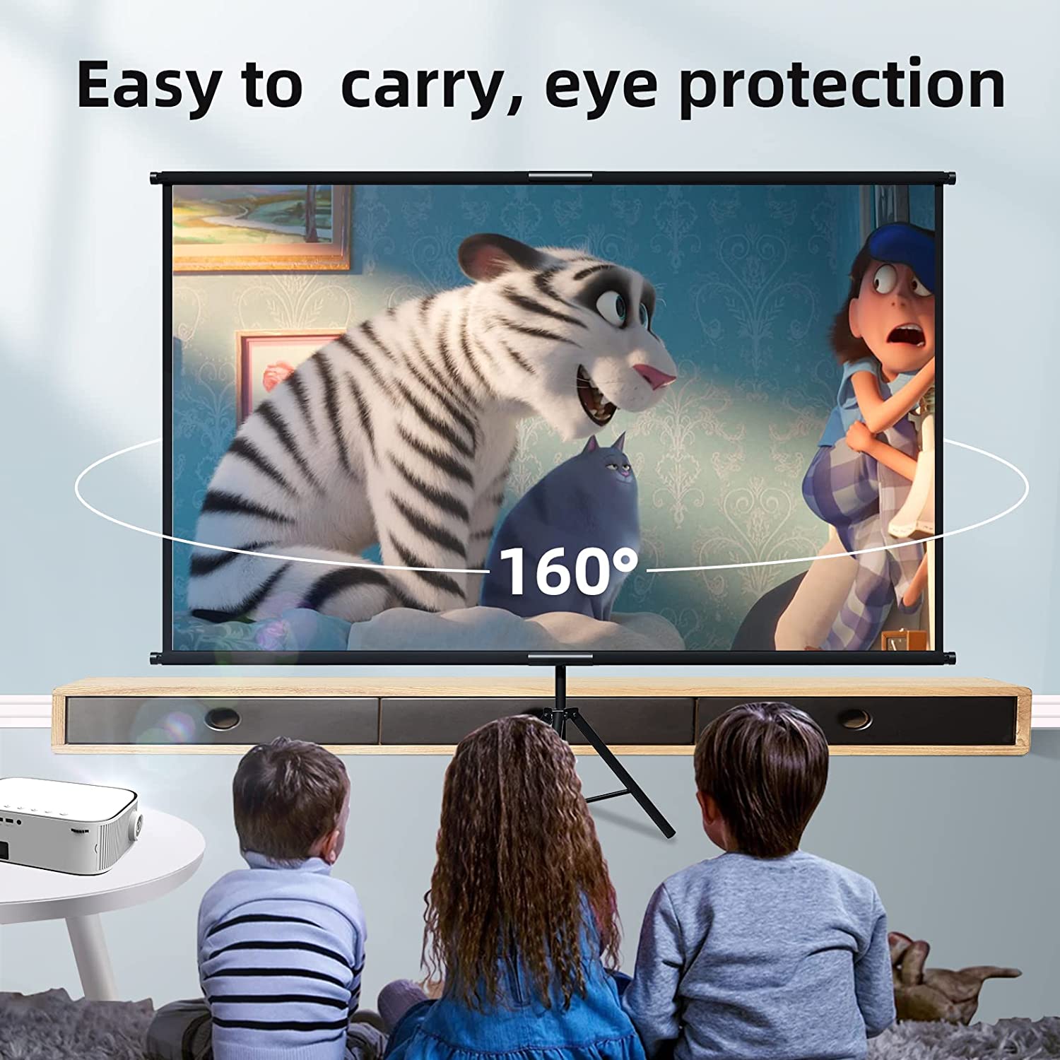 VEIDADZ Projectorscherm met st - Home Cinema Blanc recensie en prijs