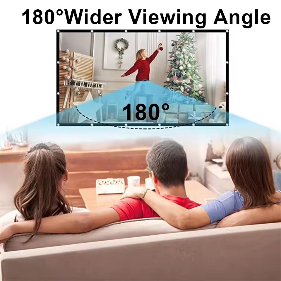 XIAOHUI 60-180 inch projector  - Home Cinema Blanc recensie en prijs