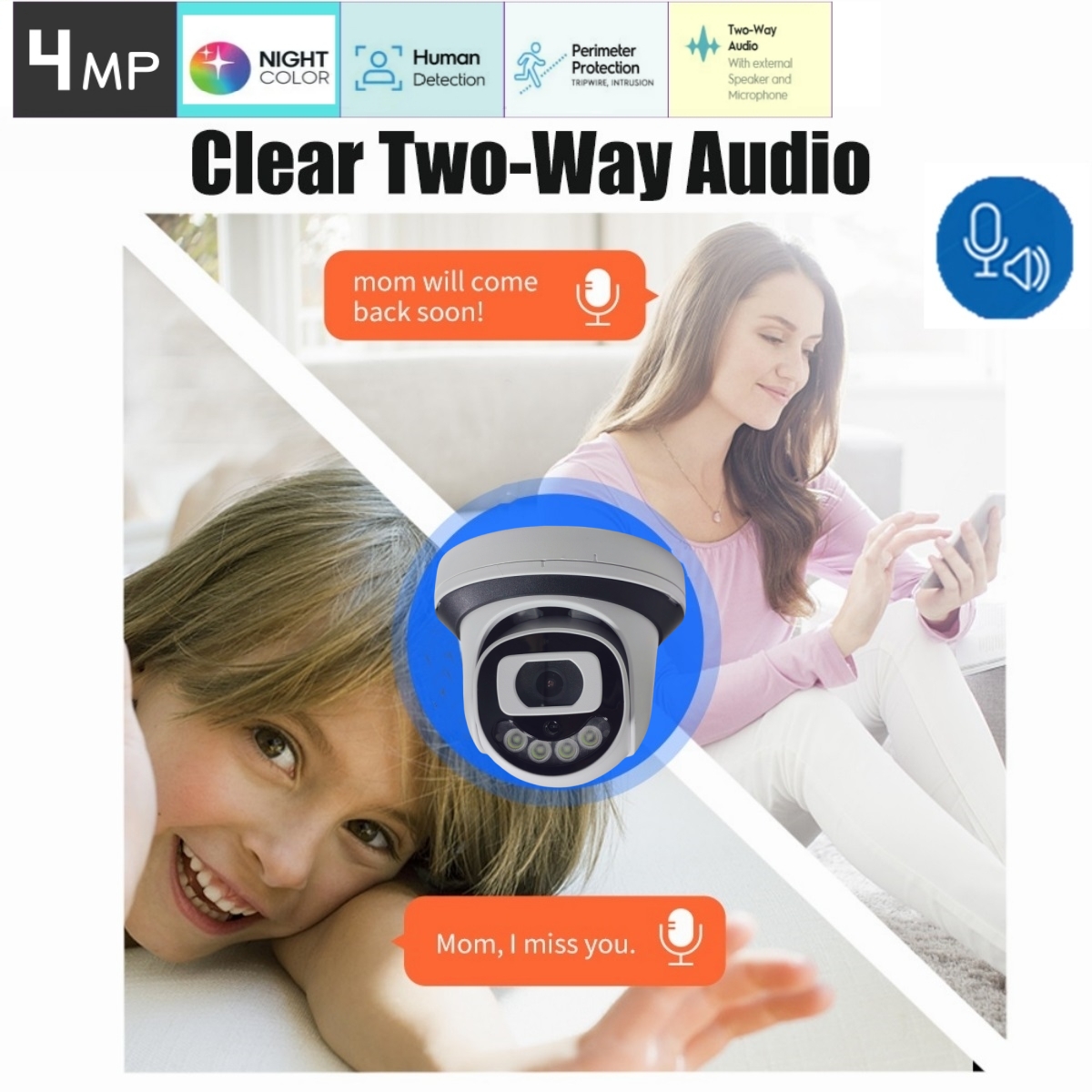 4MP WiFi-beveiligingscamera In - Home Cinema System recensie en prijs