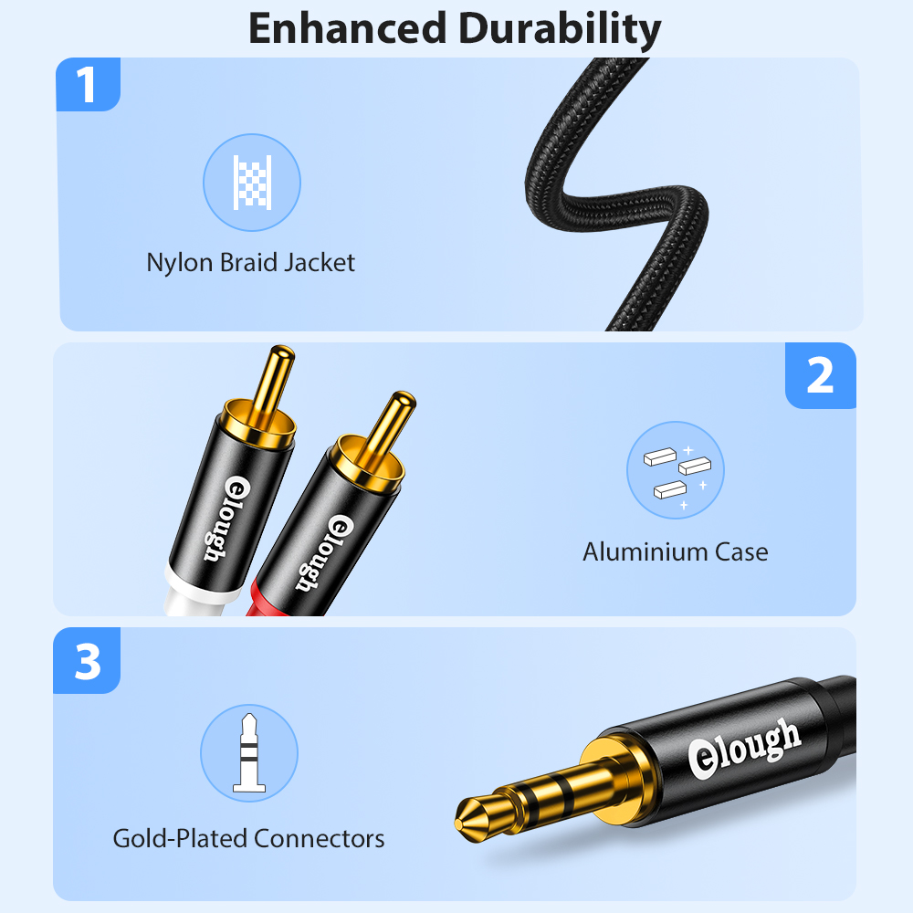 Elough Rca Kabel Aux Rca Luids - Home Cinema Amplifier recensie en prijs