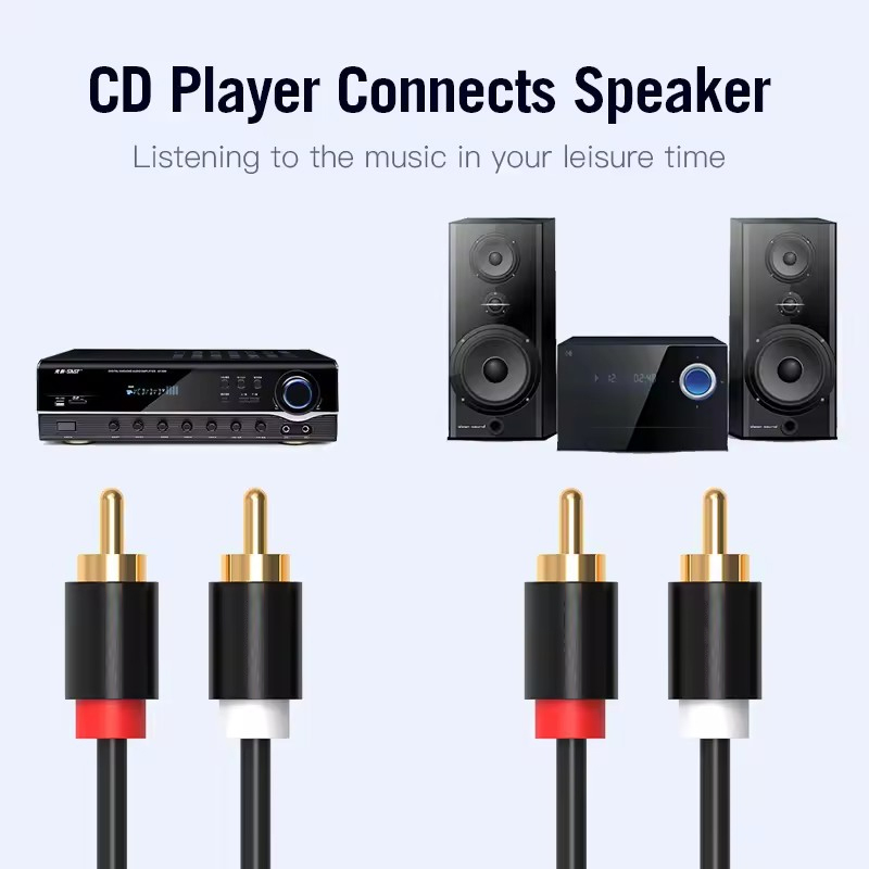 HIFI Stereo RCA Kabel 2RCA naa - Home Cinema Amplifier recensie en prijs
