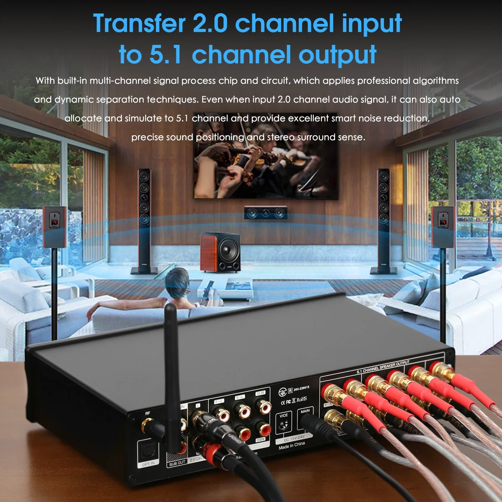 Douk Audio 5.1 Kanaals Digital - Home Cinema Receiver recensie en prijs