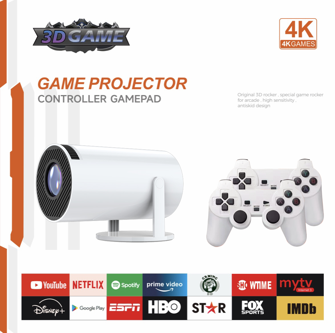3D Game Projector 2 in 1 F300  - Netflix Home Cinema recensie en prijs