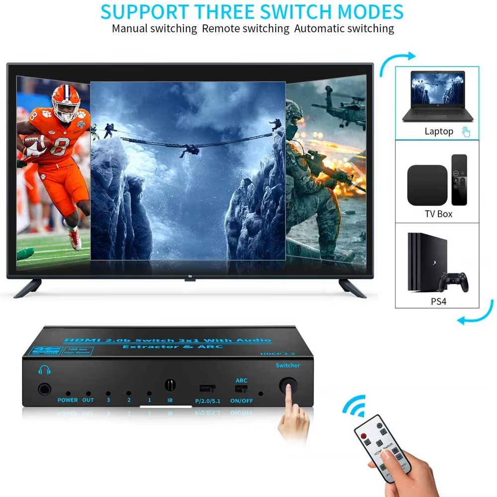 HDMI-compatibele schakelaar Au - Hdmi Arc Cable recensie en prijs