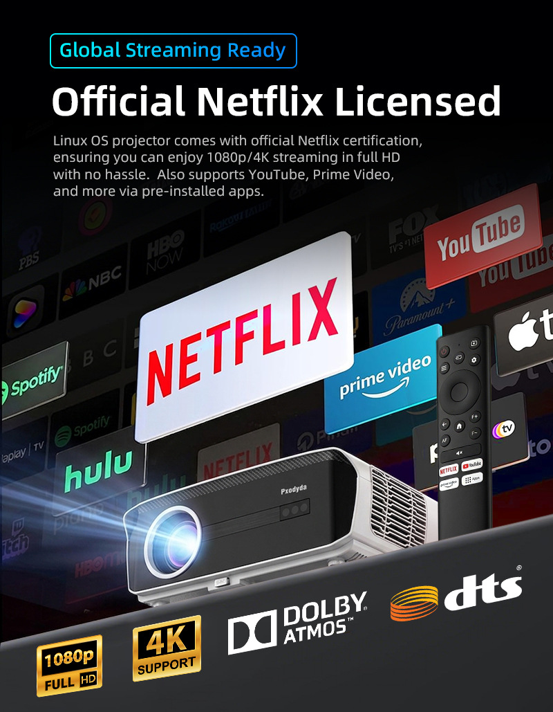 Native 1080P 1850ANSI Beam Dra - Netflix Home Cinema recensie en prijs