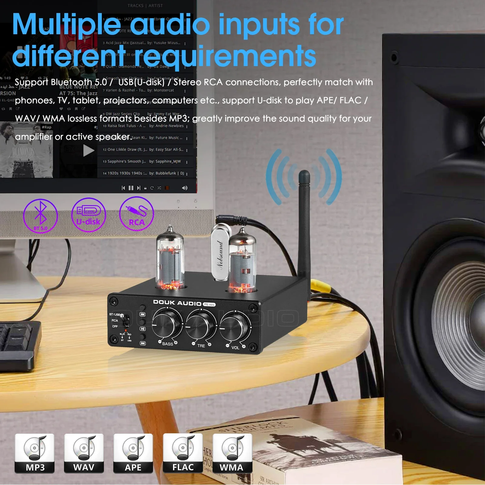 Douk Audio HiFi Bluetooth 5.0  - Home Cinema Receiver recensie en prijs