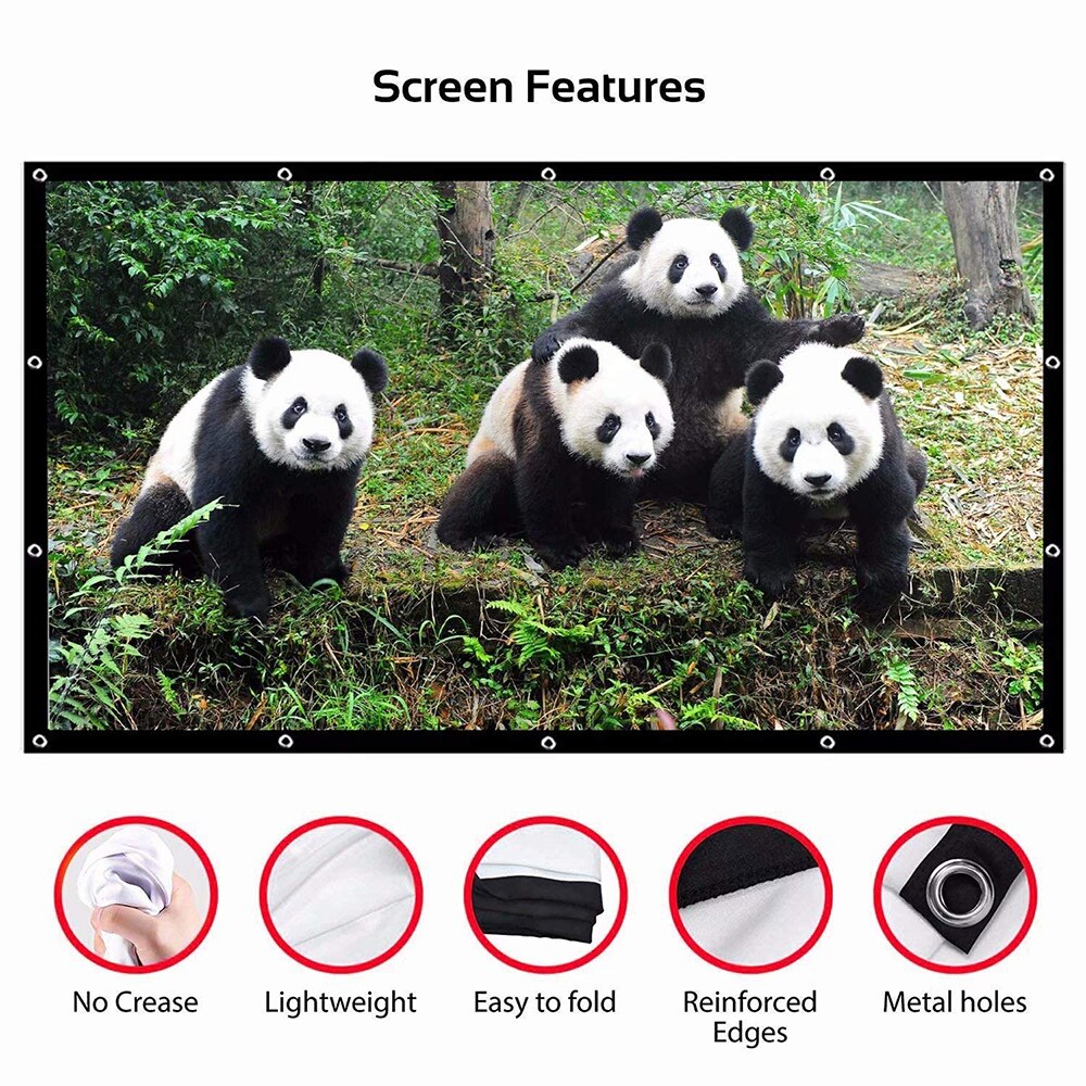 60 100 120 150 inch eenvoudig  - Home Cinema Blanc recensie en prijs