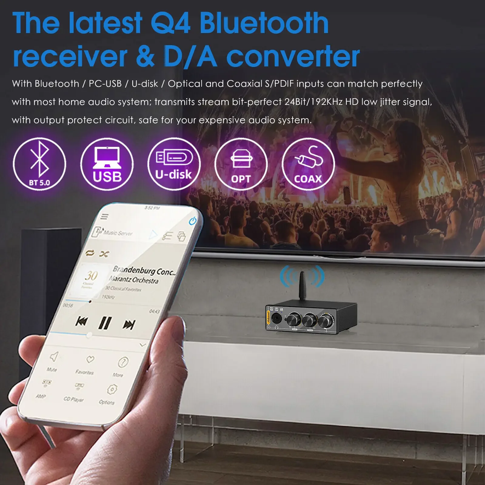 Nobsound Q4 Mini Ddigitaal naa - Home Cinema Receiver recensie en prijs